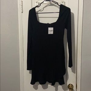 Forever 21 Long Sleeve Black Dress